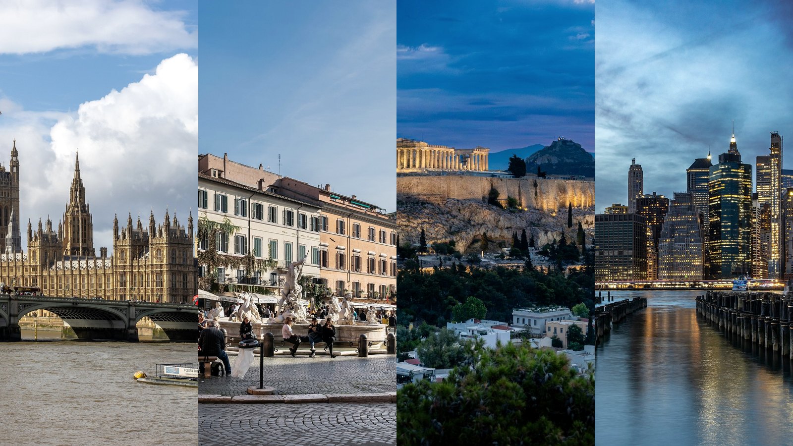 Londres, Roma, Atenas y Nueva York: cuatro destinos con itinerario listo en Keago